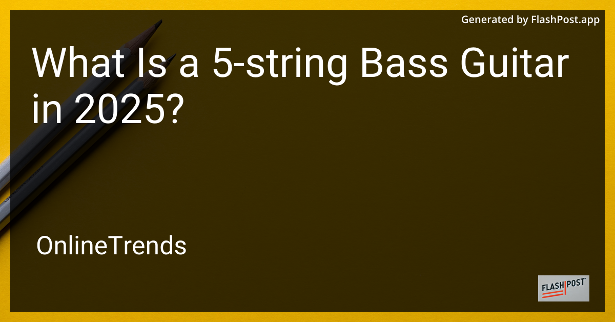 5-String Bass Guitar