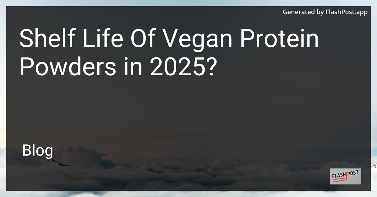 Vegan Protein Powder
