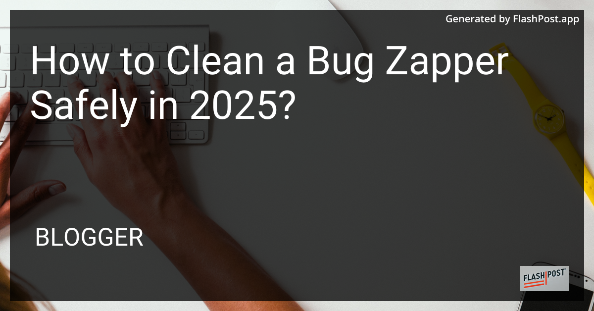 Bug Zapper Cleaning