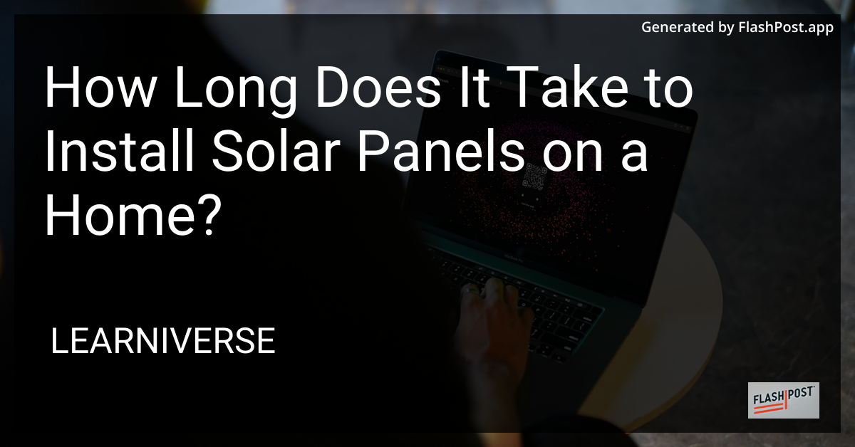 Solar Panels Installation