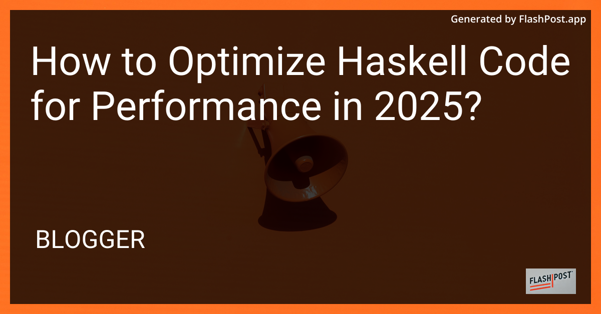 Haskell Optimization