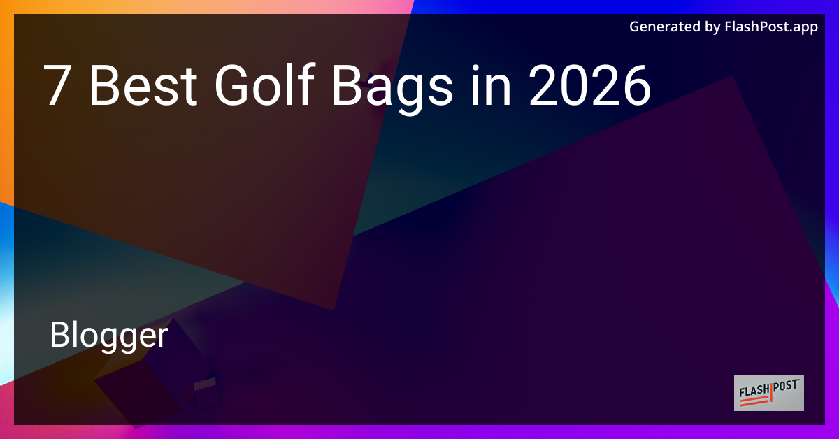 7 Best Golf Bags in 2026