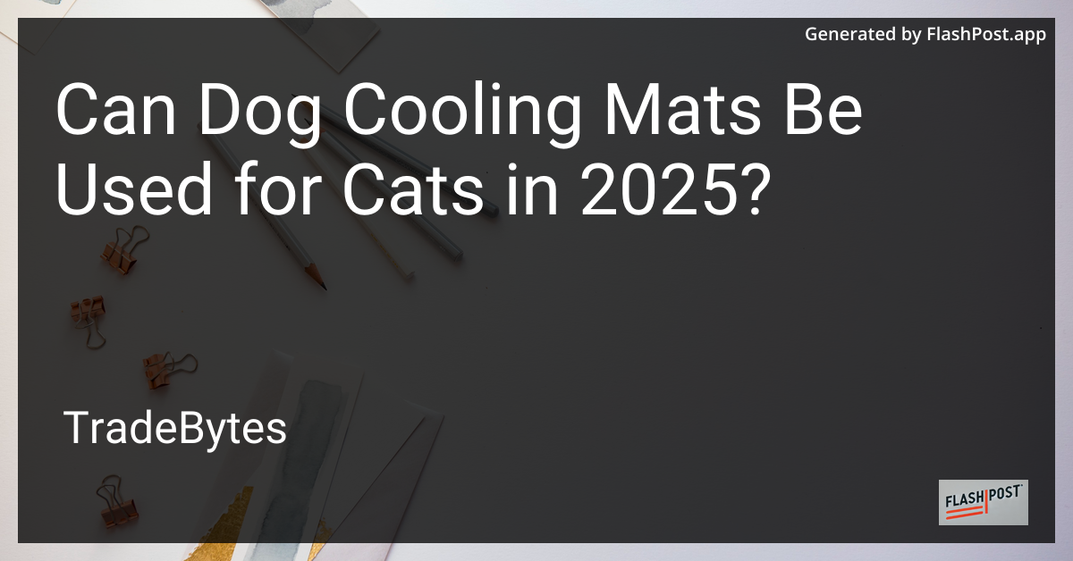 Cat Resting on Cooling Mat