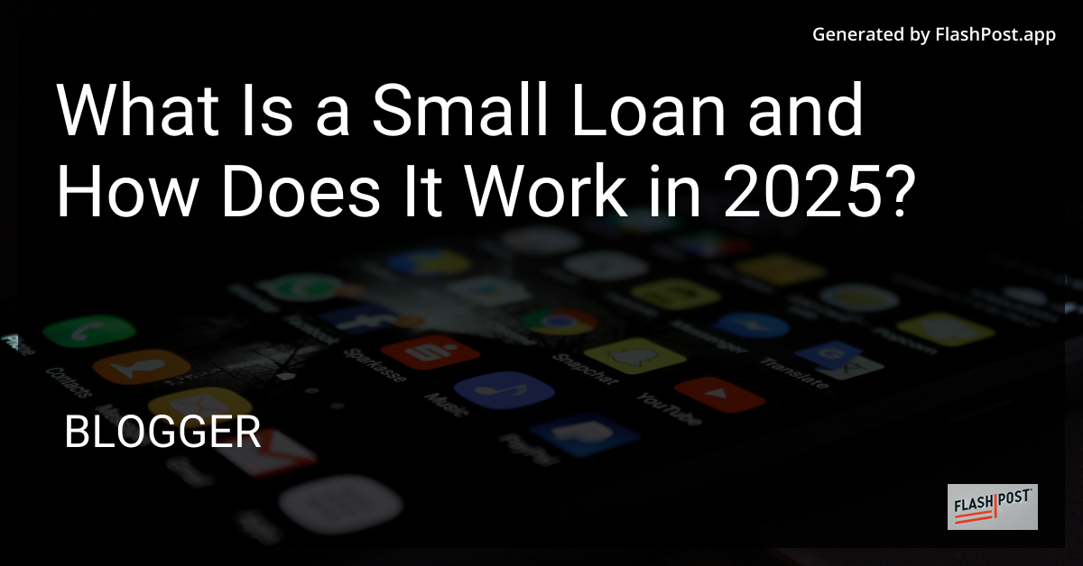 Small Loan Concept