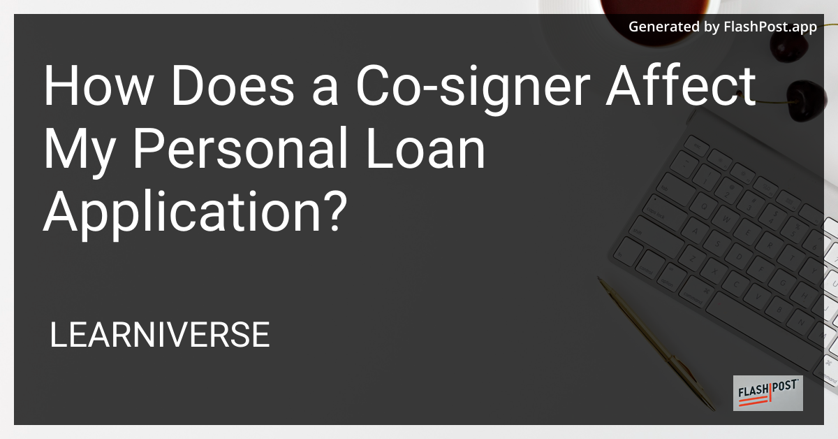 Co-Signer and Personal Loan