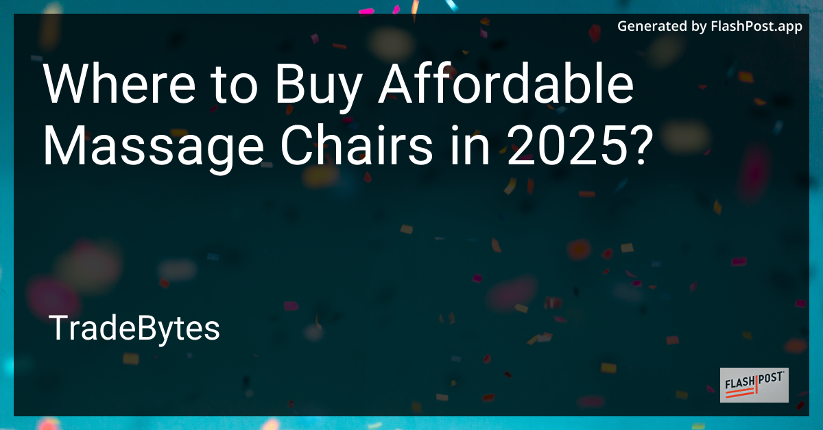 Affordable Massage Chair