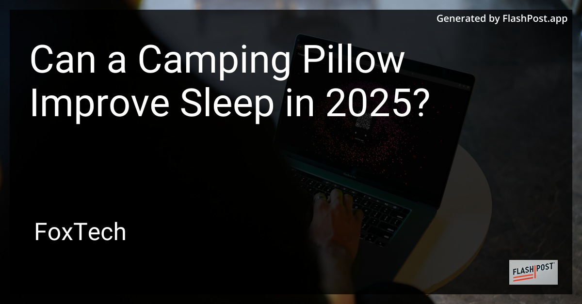 Camping Pillow