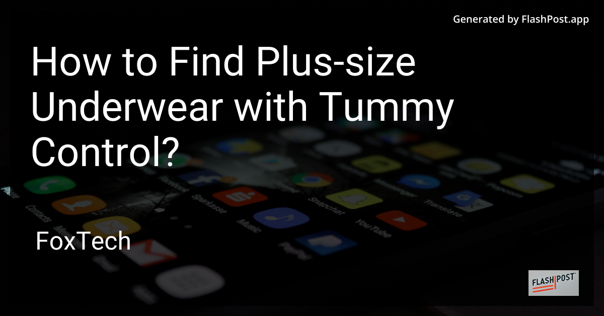 Plus-Size Underwear with Tummy Control