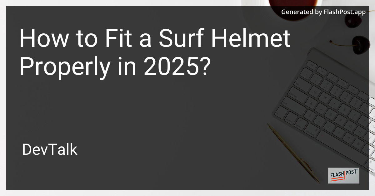how to fit a surf helmet properly in 2025?