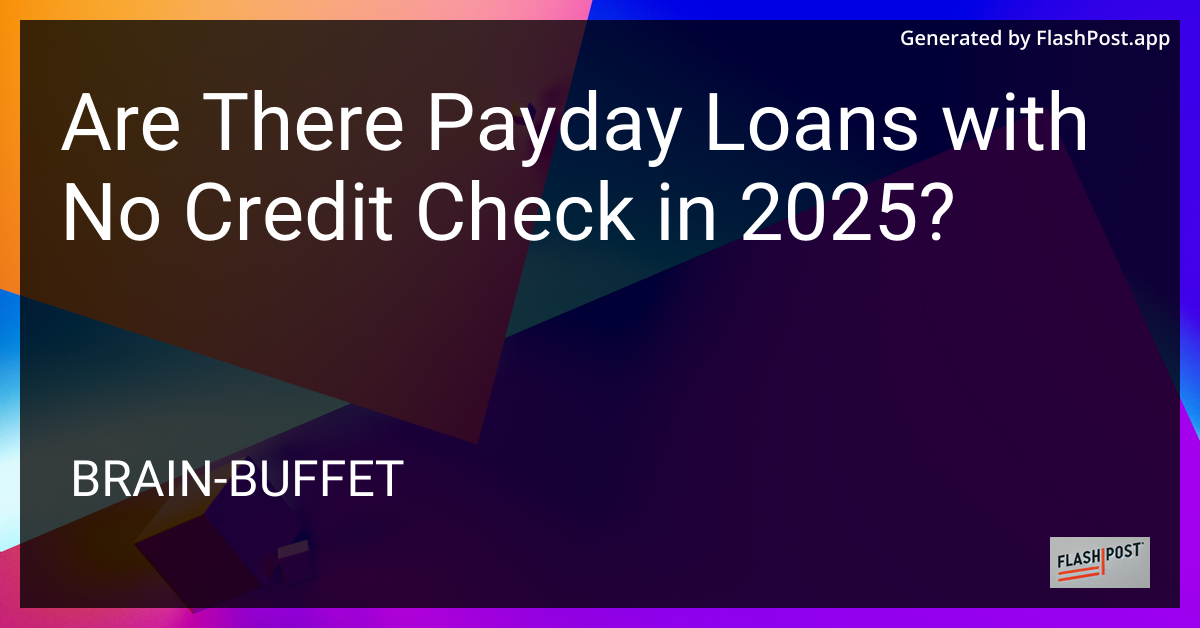 Payday Loans