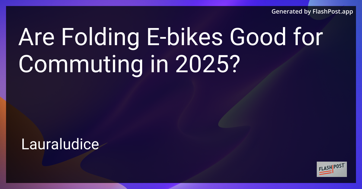 Folding E-Bike