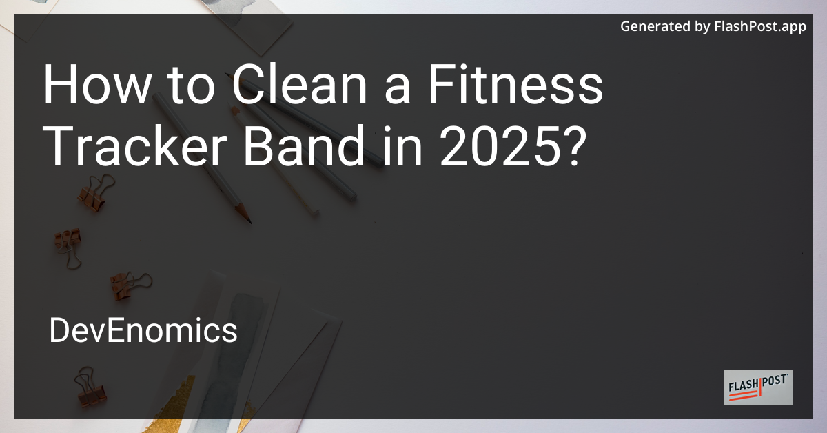 How to Clean a Fitness Tracker Band in 2025?