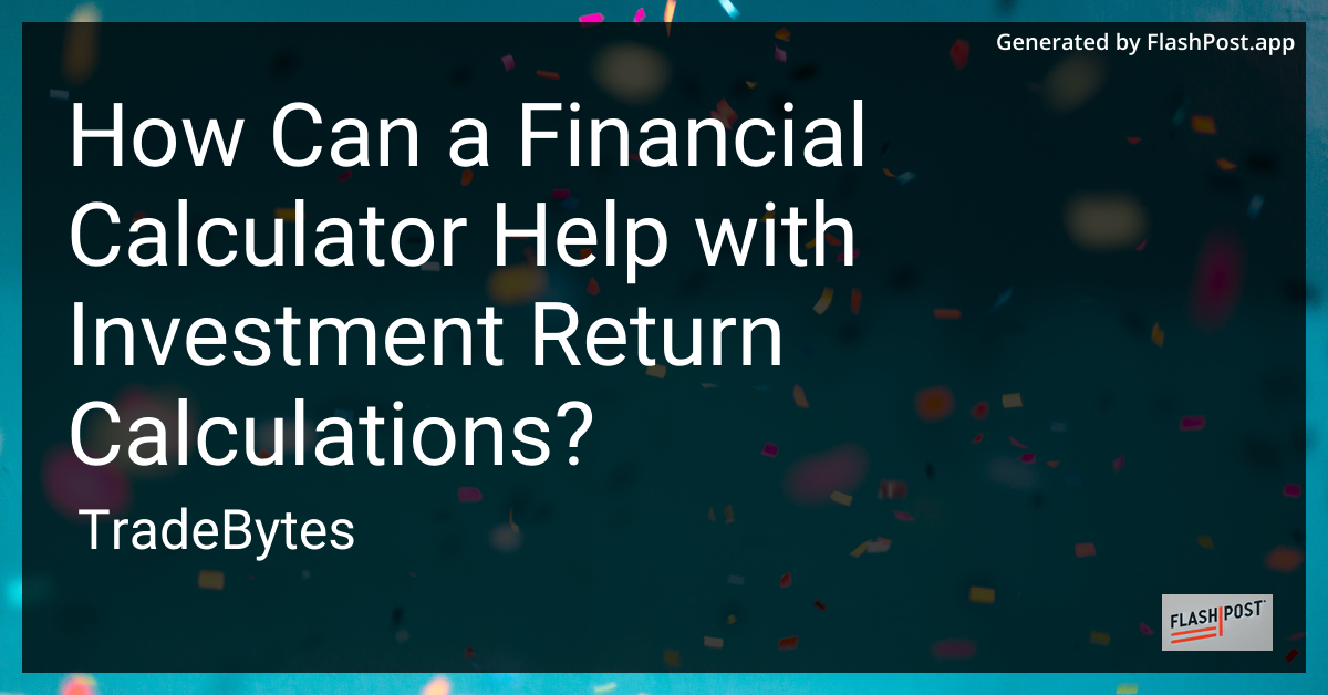 Financial Calculator