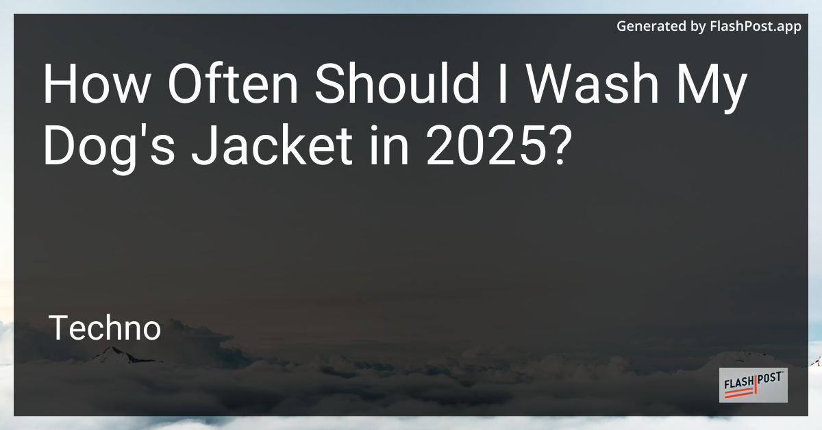Dog Jacket