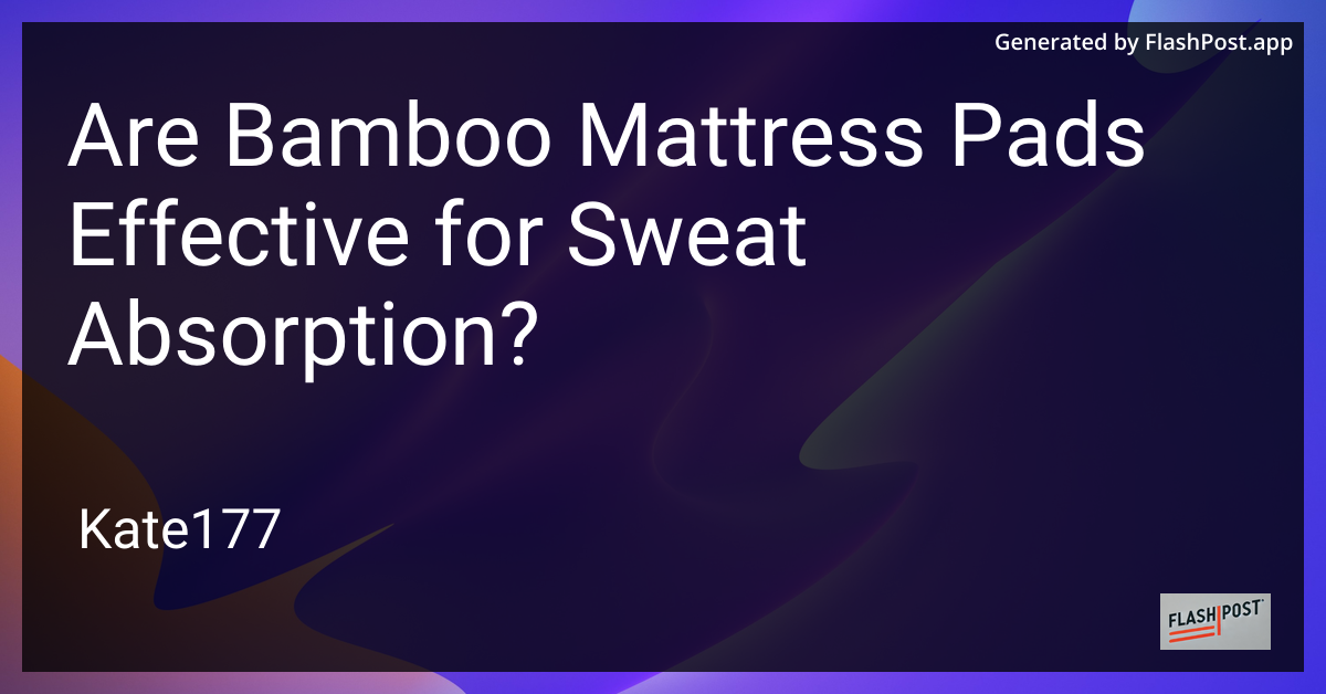Bamboo Mattress Pad