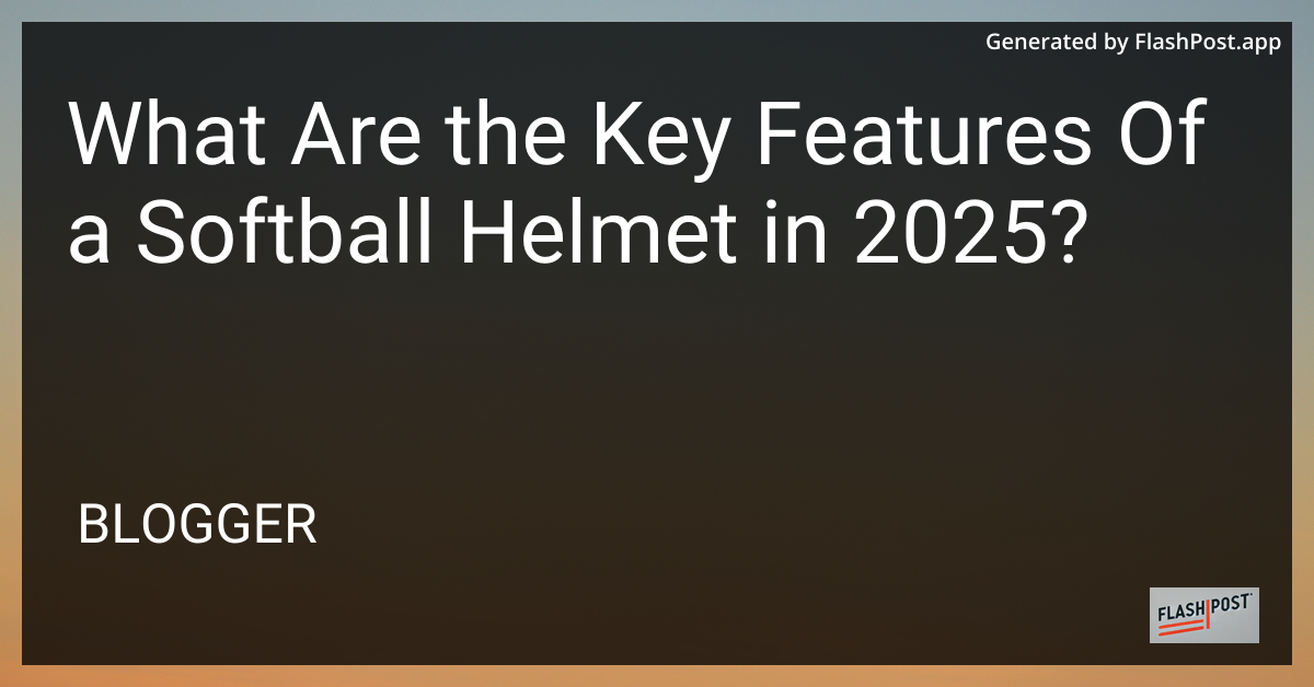 Softball Helmet