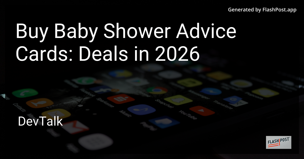 Buy Baby Shower Advice Cards: Deals in 2026