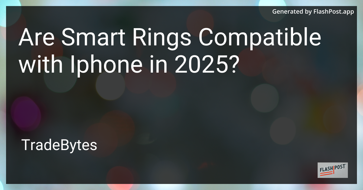 Smart Rings with iPhone