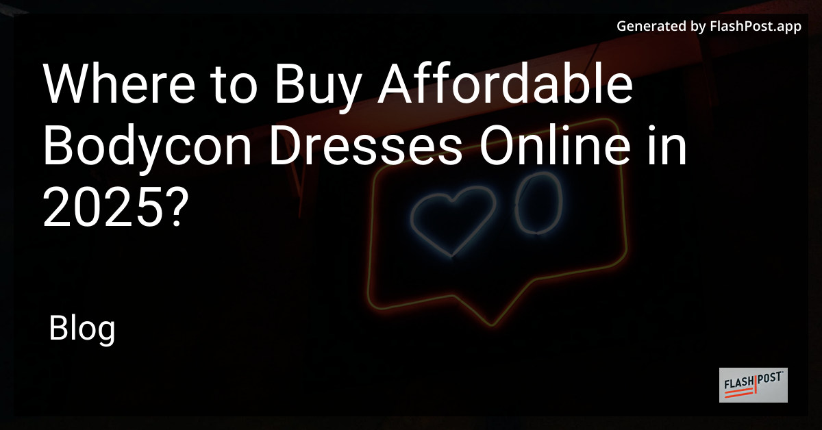 Bodycon Dresses Banner