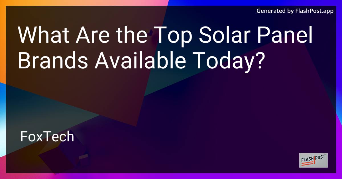 Solar Panels Image
