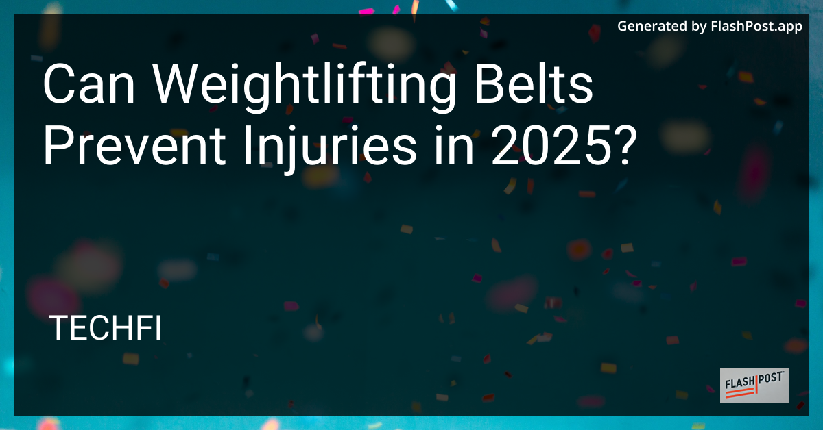 Weightlifting Belt