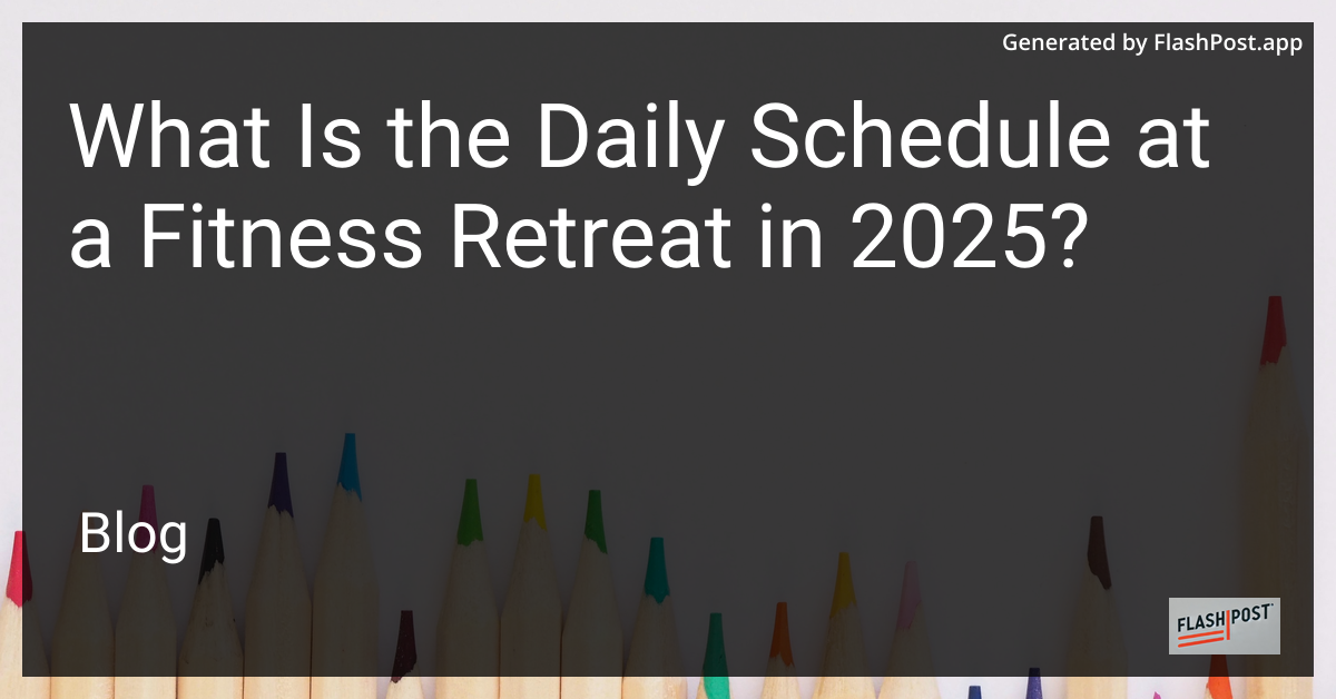 Fitness Retreat