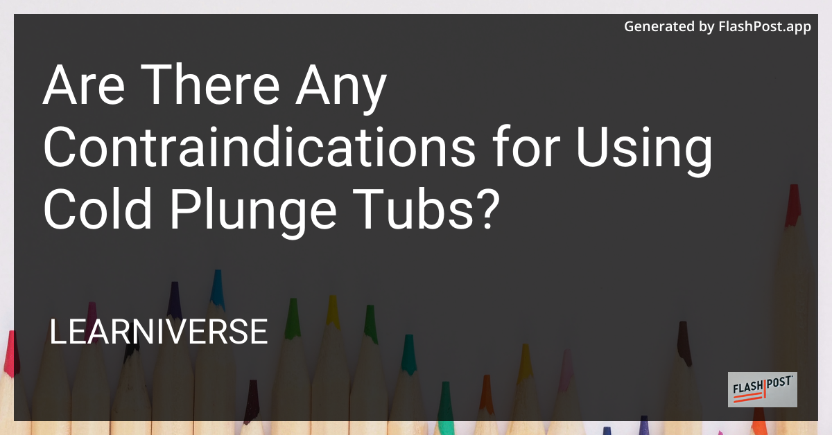Cold Plunge Tub