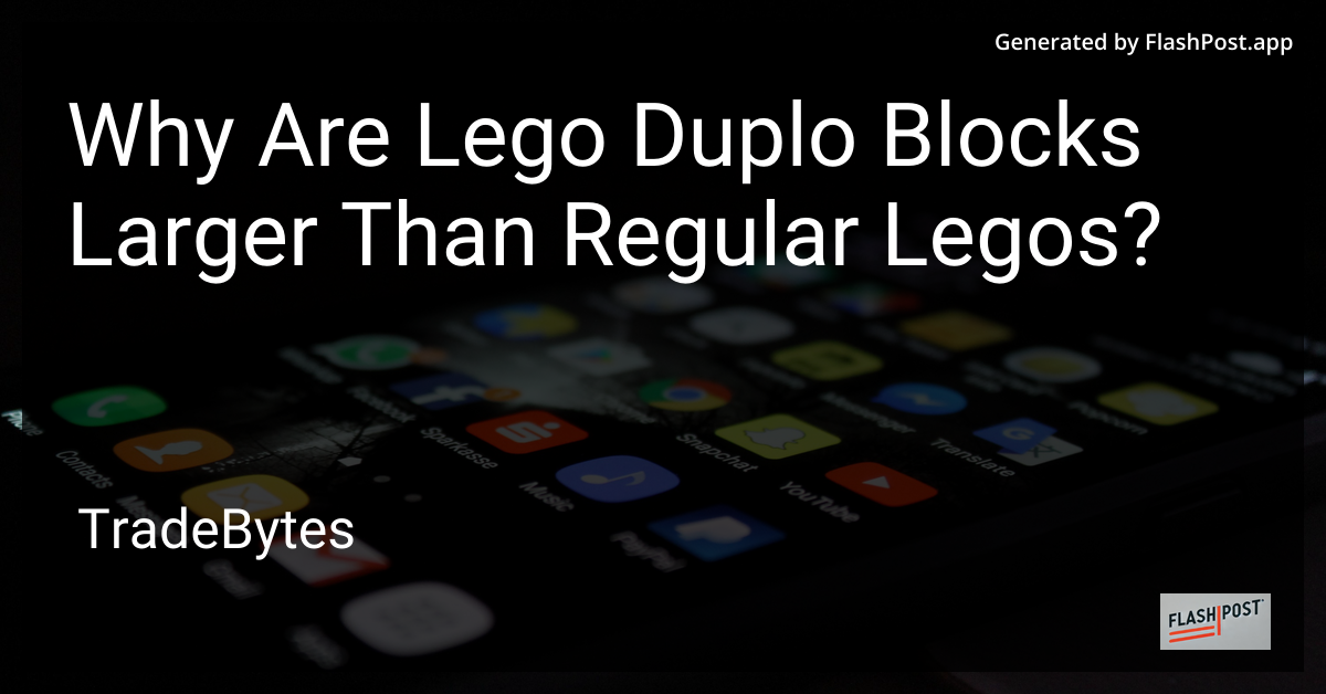 Lego Duplo vs Regular Lego Blocks