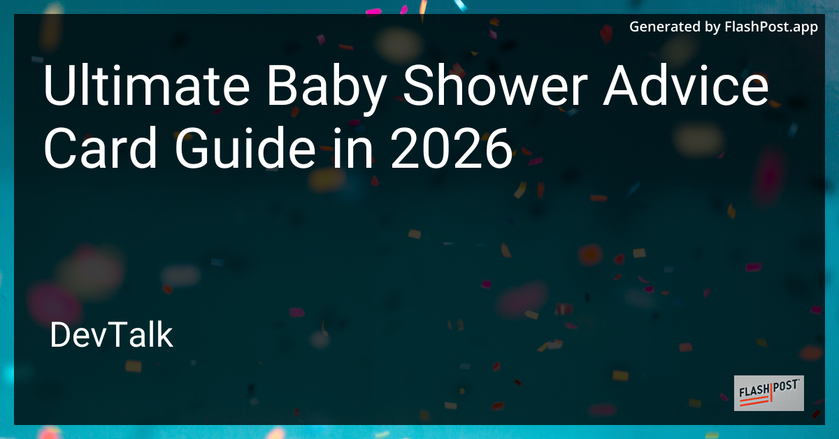 Ultimate Baby Shower Advice Card Guide in 2026
