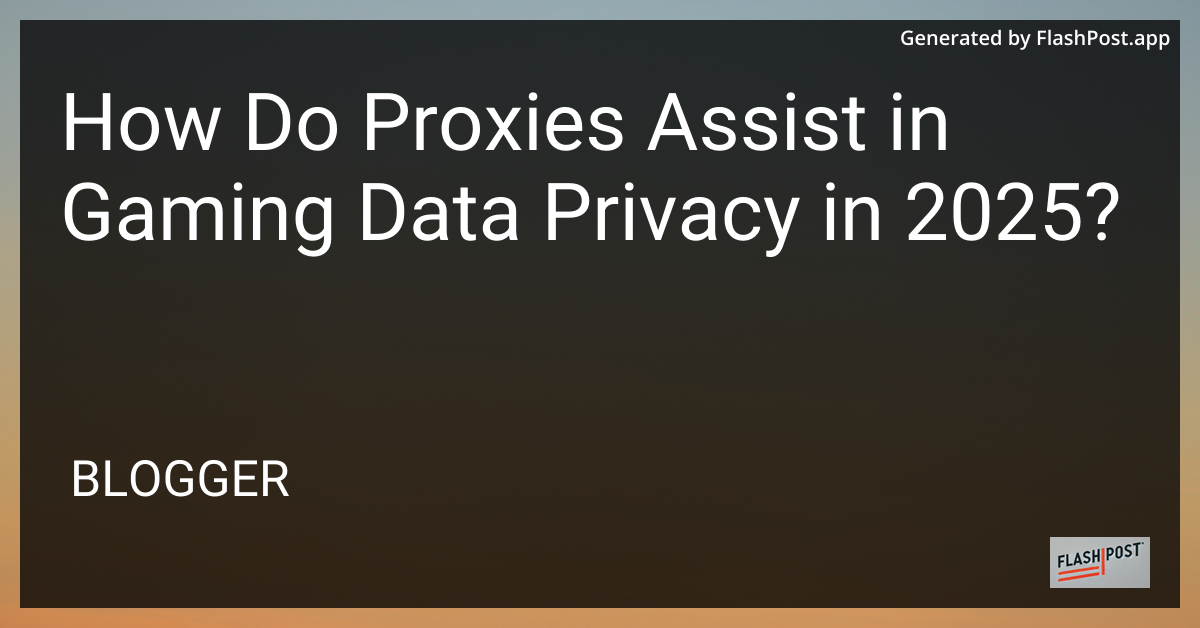Gaming Data Privacy in 2025
