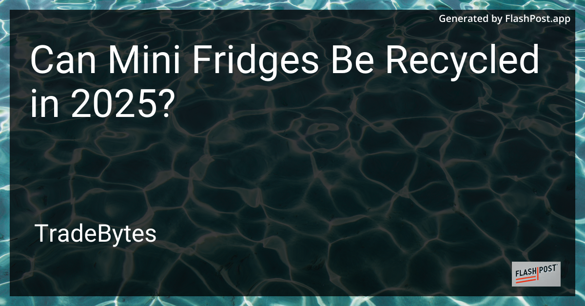 Recycling Mini Fridges