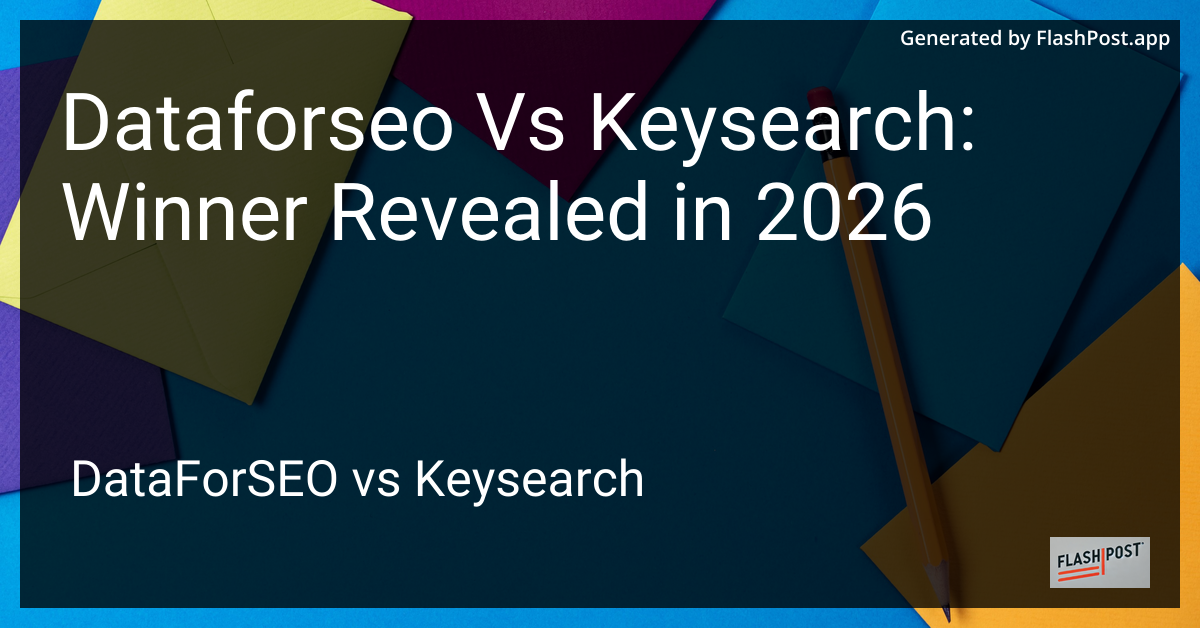 Dataforseo Vs Keysearch: Winner Revealed in 2026