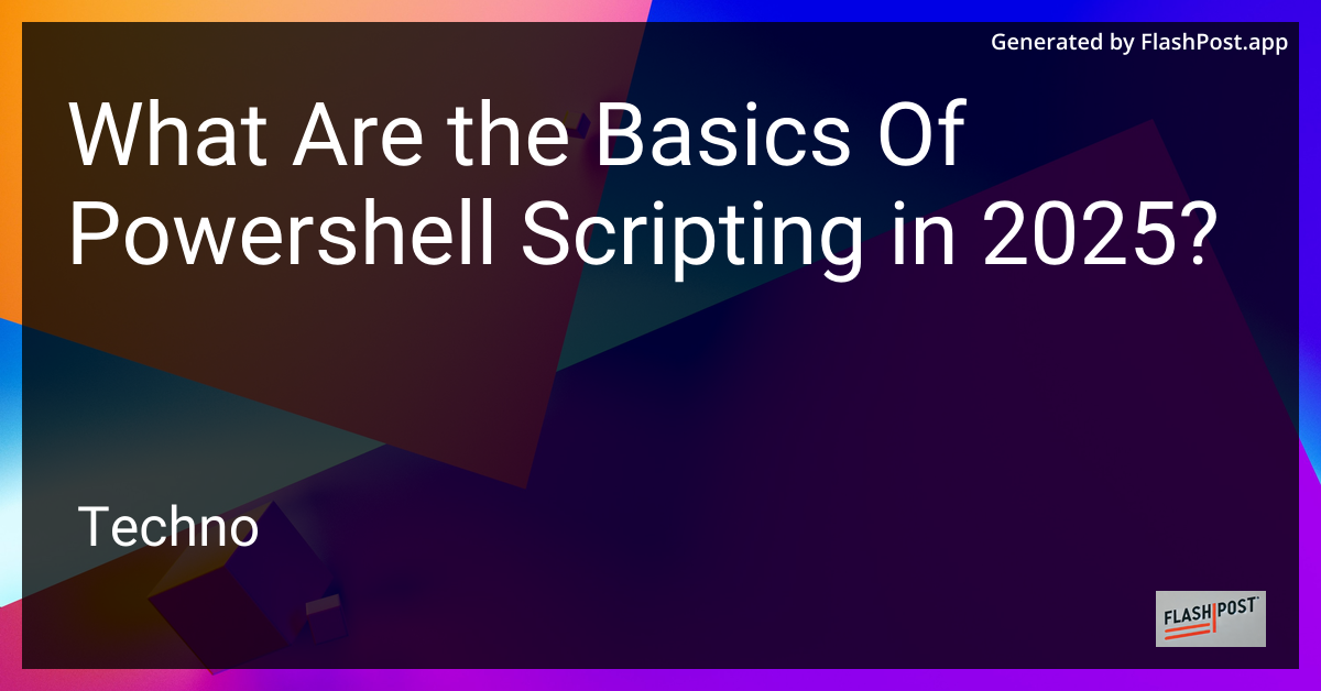 PowerShell Scripting