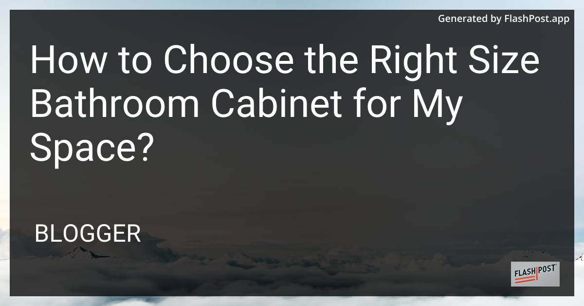 Bathroom Cabinet