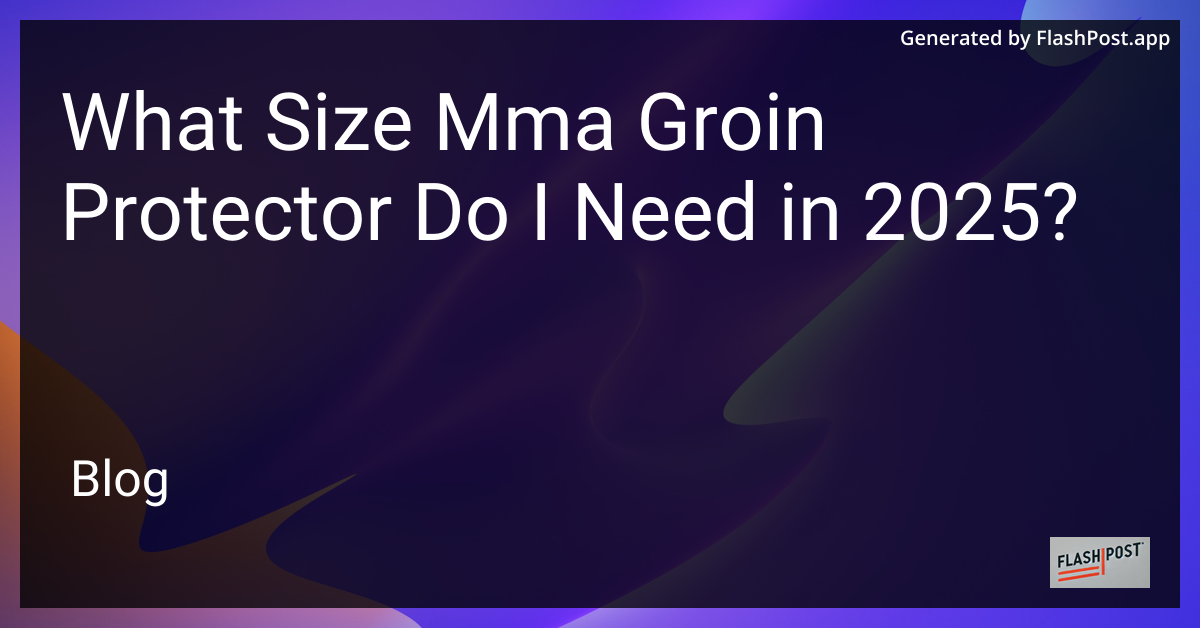 MMA Groin Protector