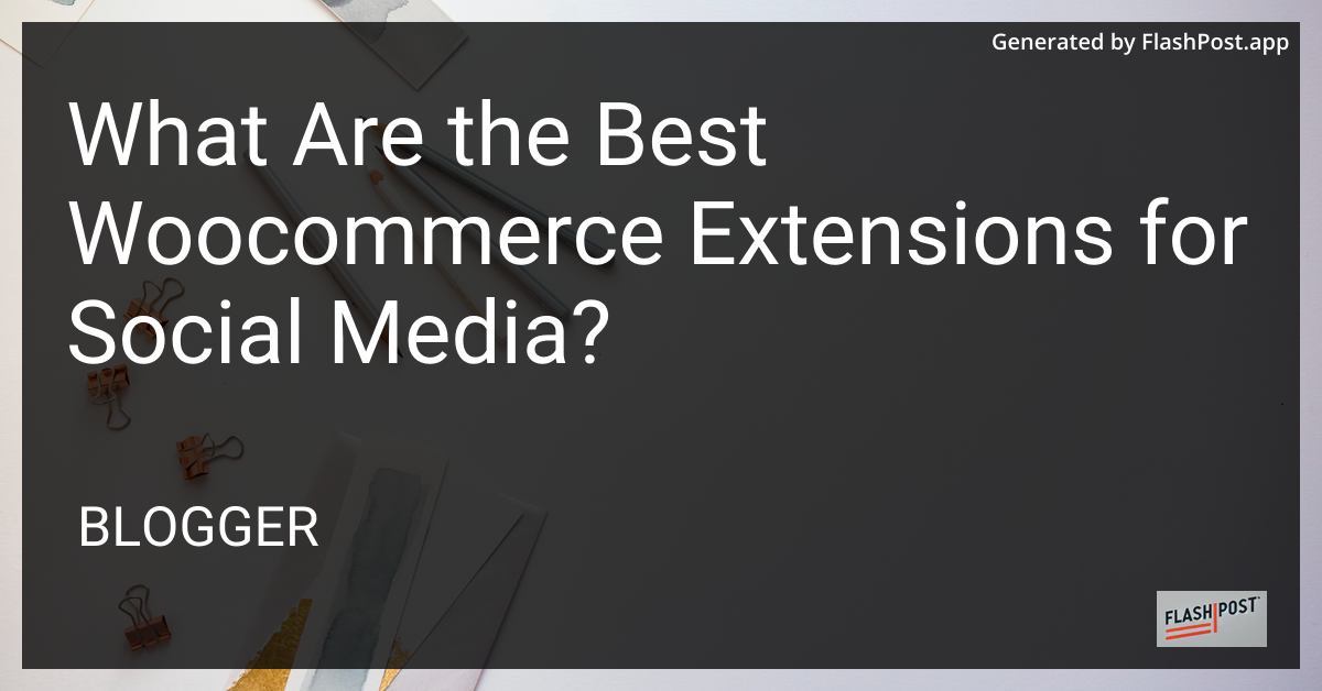 Social Media Extensions for WooCommerce