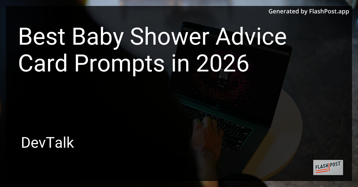 Best Baby Shower Advice Card Prompts in 2026