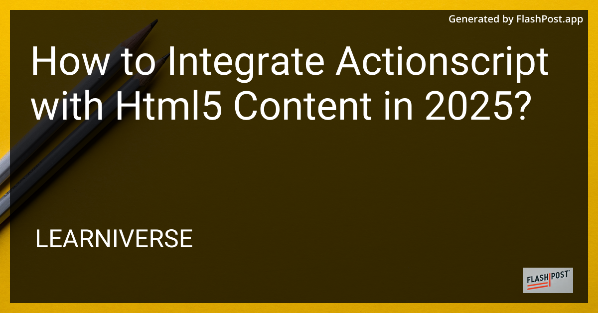 ActionScript Integration