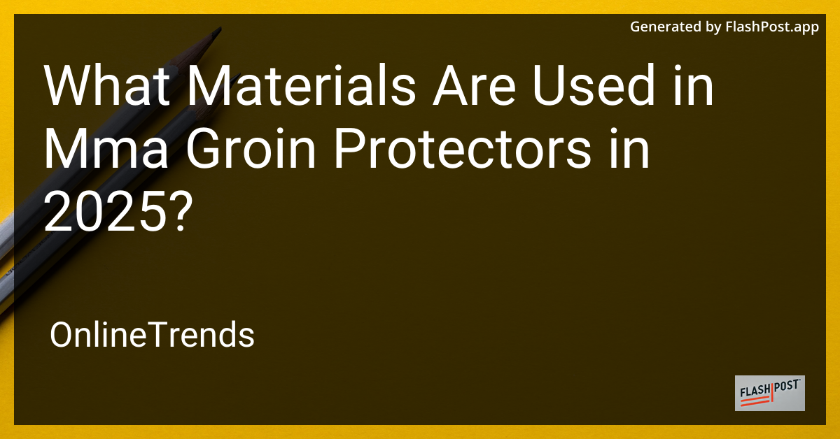 MMA Groin Protector