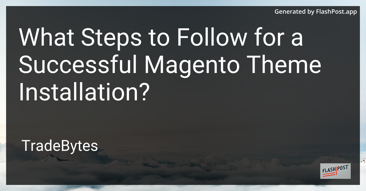 Magento Theme Installation