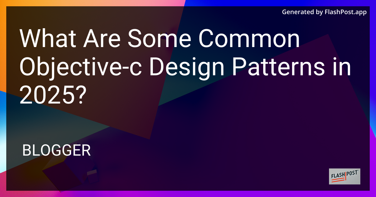 Objective-C Design Patterns