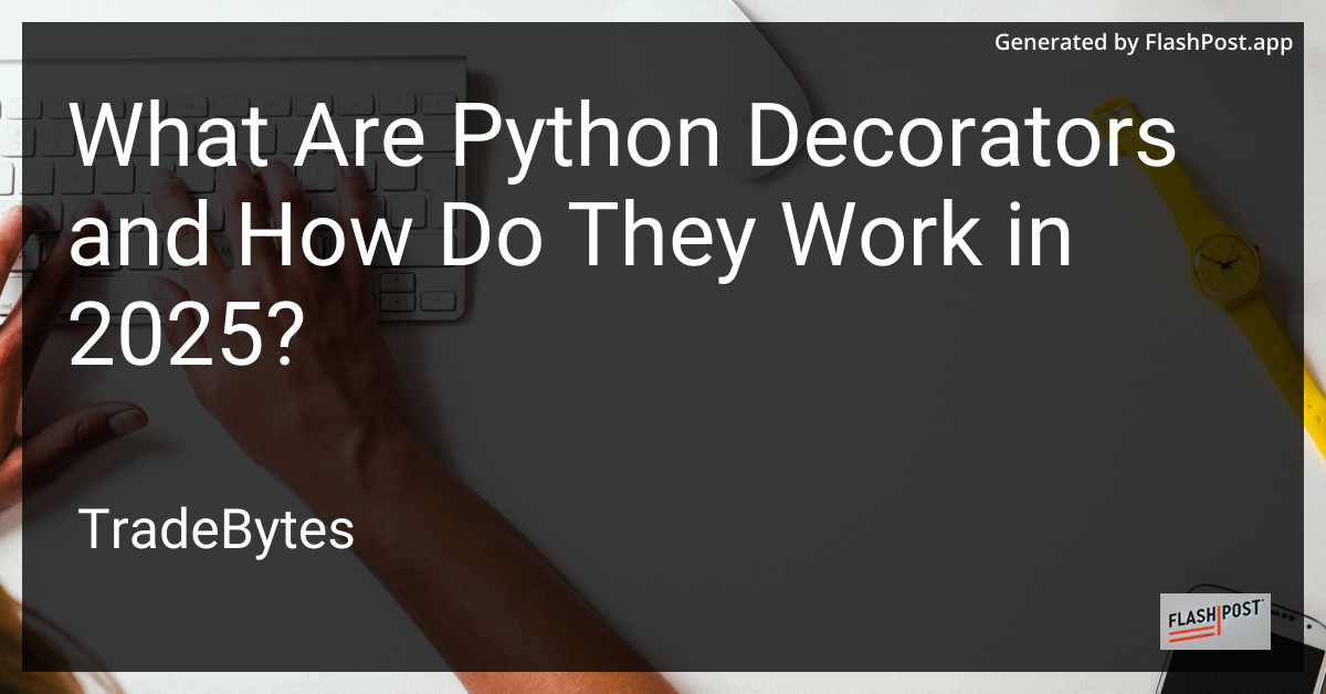 Decorators in Python