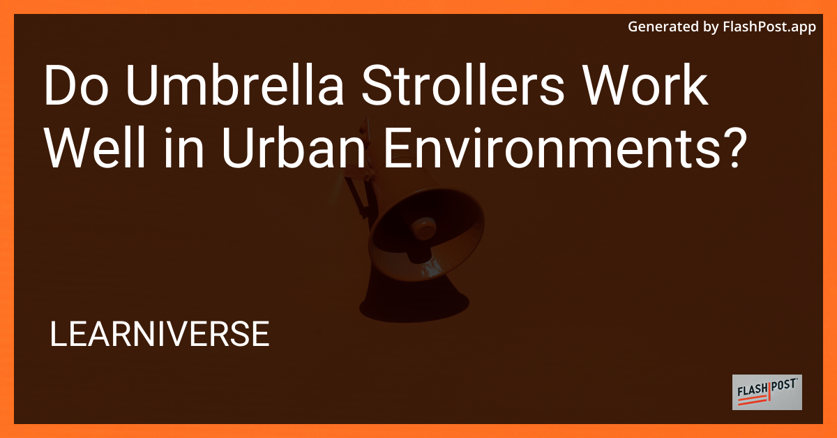 Umbrella Stroller in Urban Environment