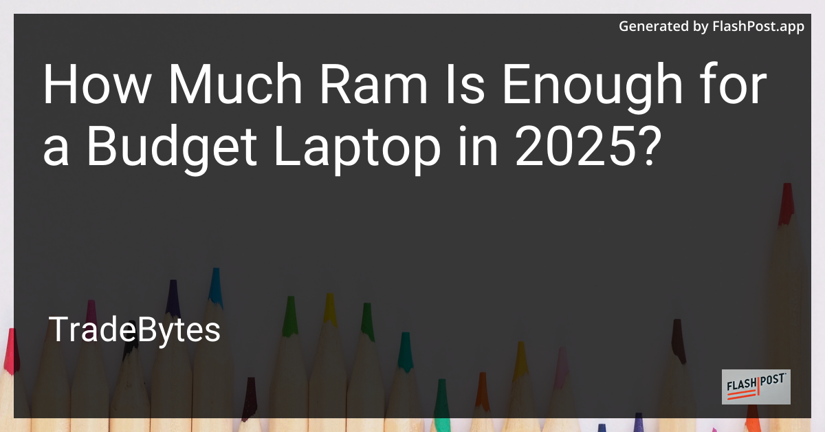 Budget Laptop