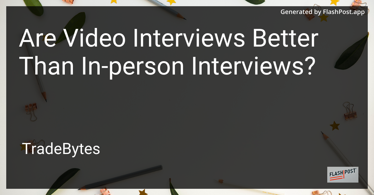 Video Interview