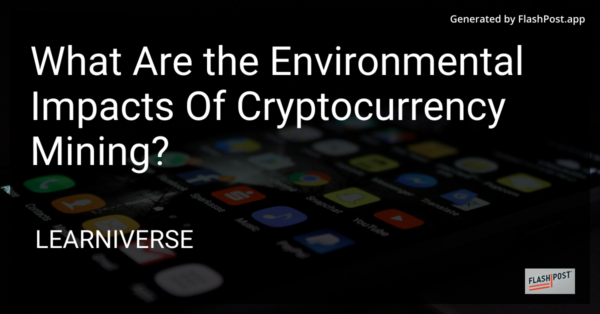 Cryptocurrency Mining