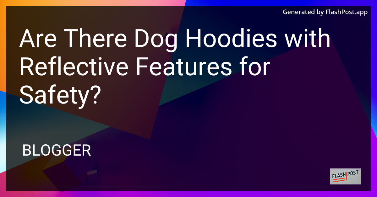 Dog in Hoodie