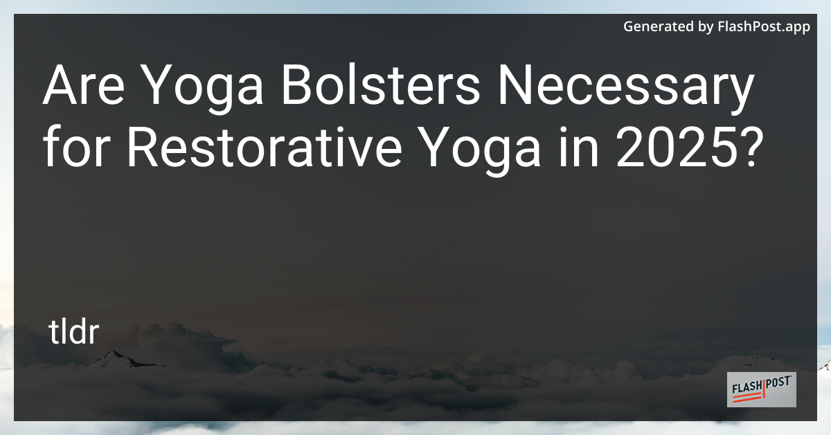 Yoga Bolster