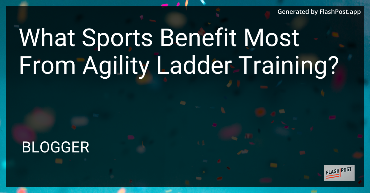 Agility Ladder Training