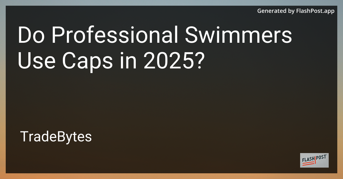 Professional Swimmer with Cap